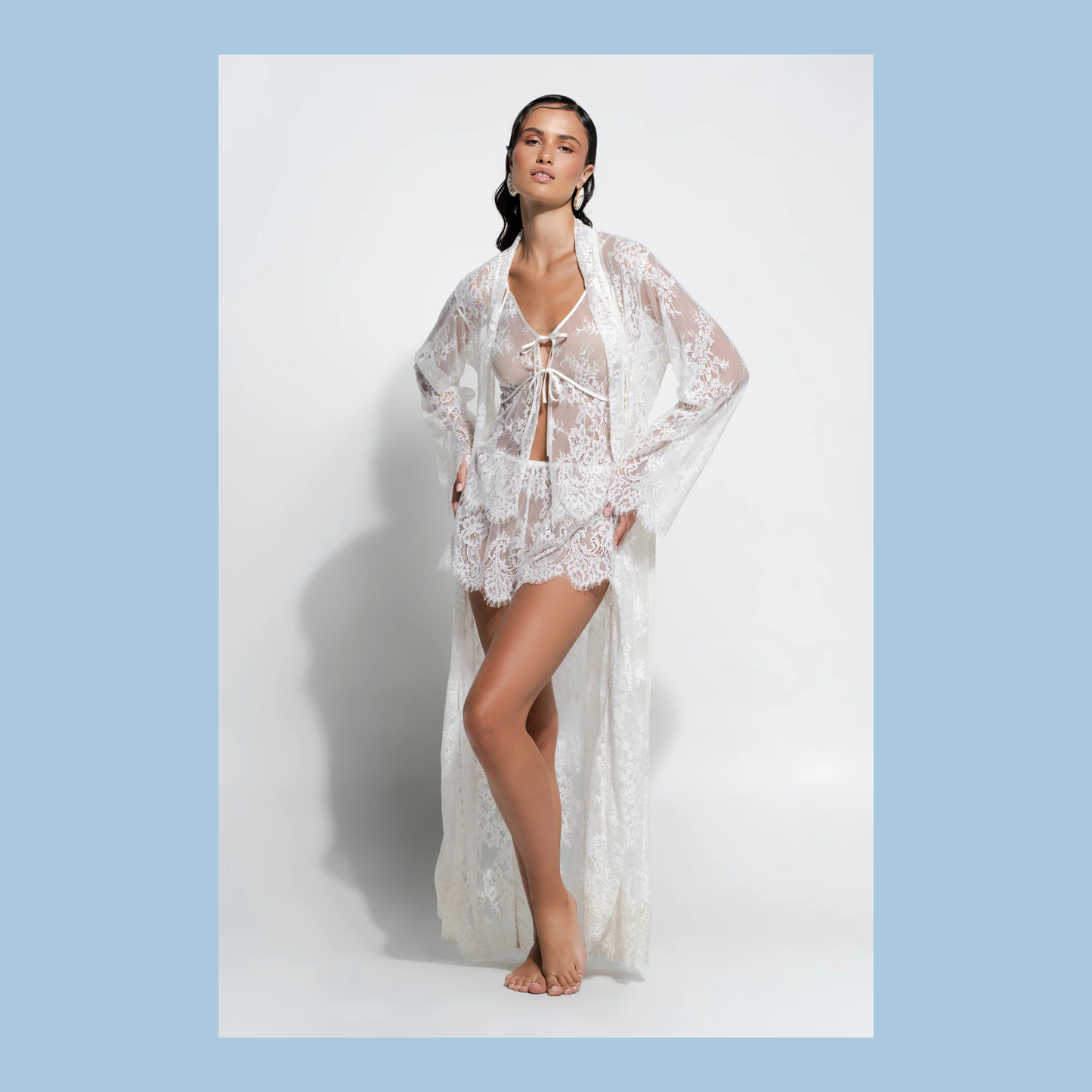 Ginia Aurielle Robe - White