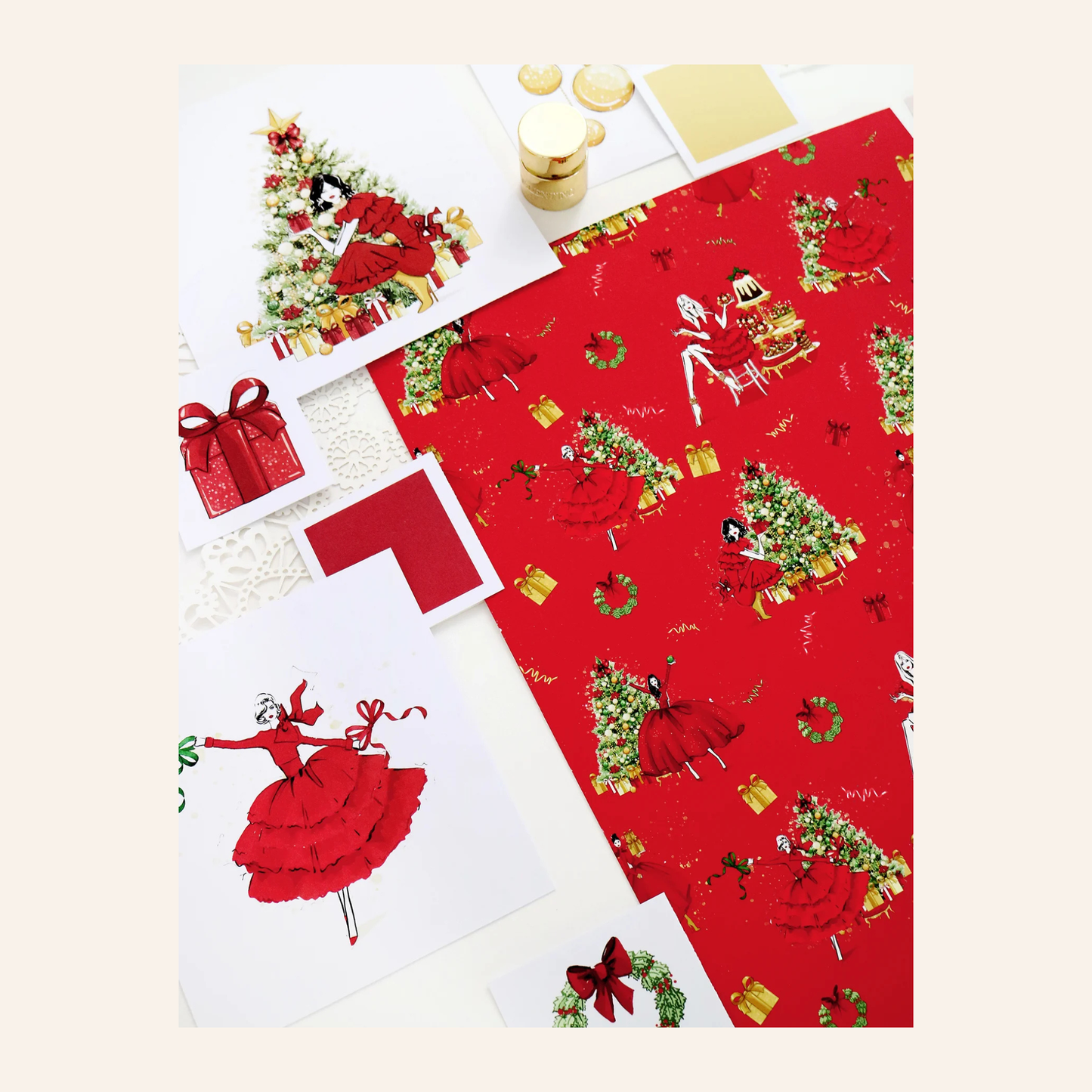 Papinelle Christmas Surprise Crop PJ