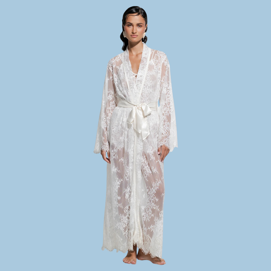 Ginia Aurielle Robe - White
