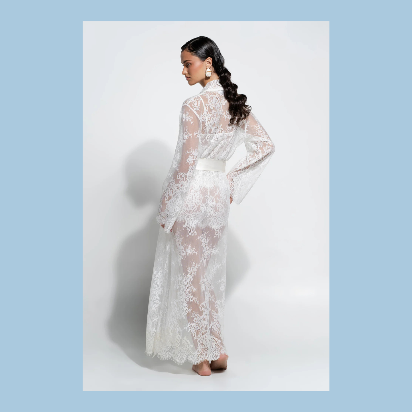 Ginia Aurielle Robe - White