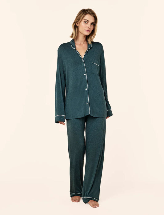 Papinelle Kate Modal Soft Full Length PJ Set - Deep Emerald