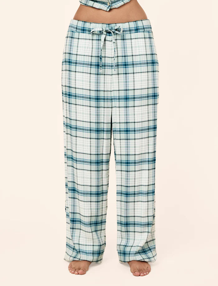 Papinelle Comfy Plaid Full Length PJ Set