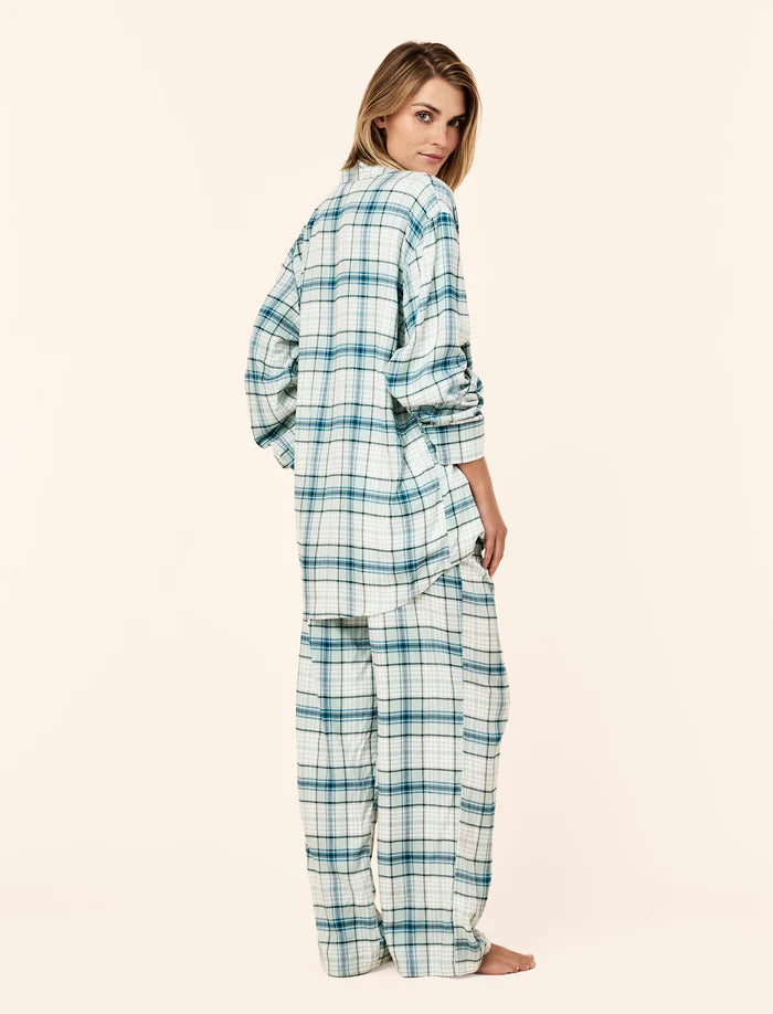 Papinelle Comfy Plaid Full Length PJ Set